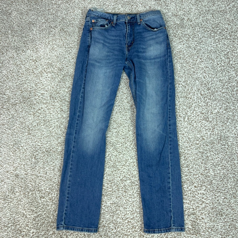 Levis 511 Jeans Mens 31x32 Blue Slim Fit Casual Denim Stretch Pants Basic Pant